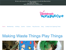 Tablet Screenshot of childrensscrapstore.co.uk